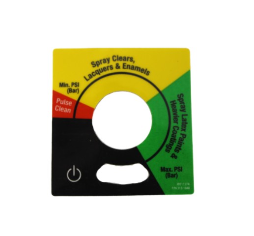 Titan 313-1848 Pressure Control Knob Label